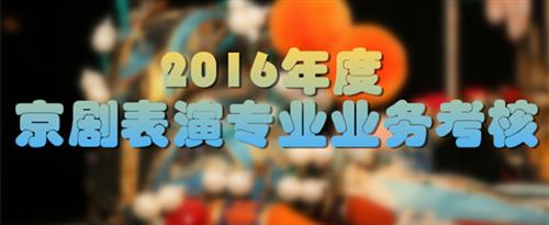 日本扣批视频国家京剧院2016年度京剧表演专业业务考...